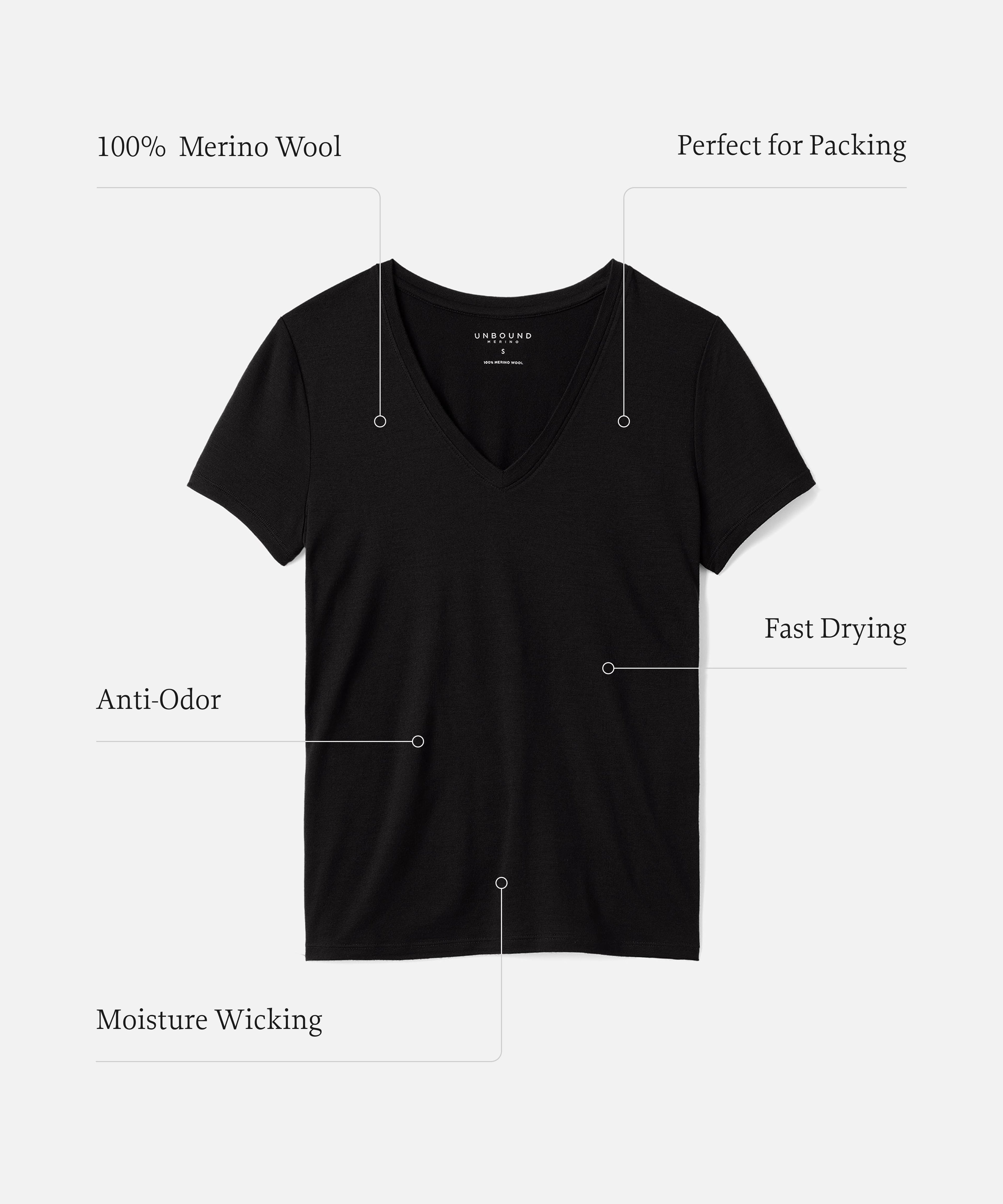 Women's Merino V-Neck T-Shirt