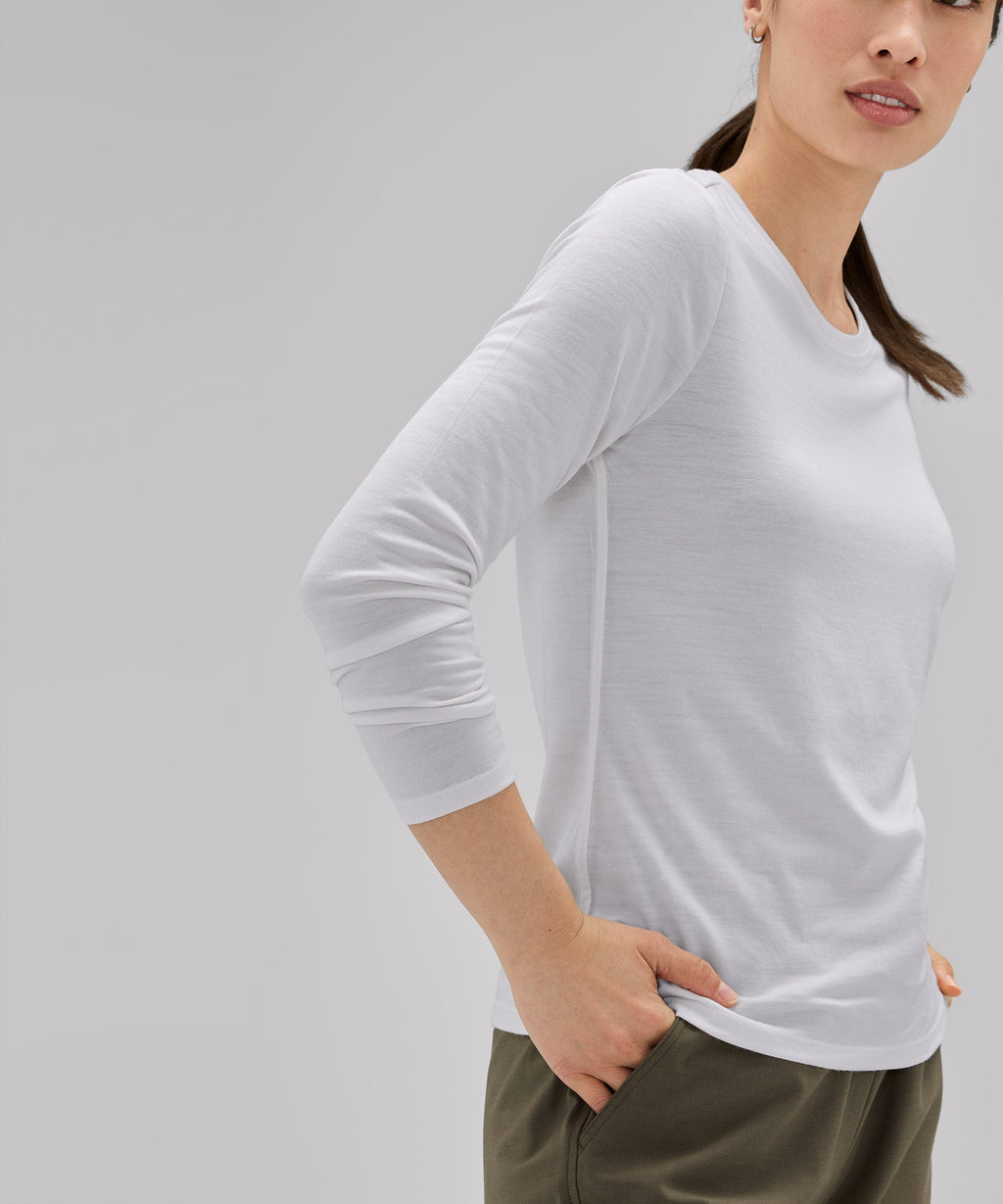 Women's Long Sleeve Merino Crew